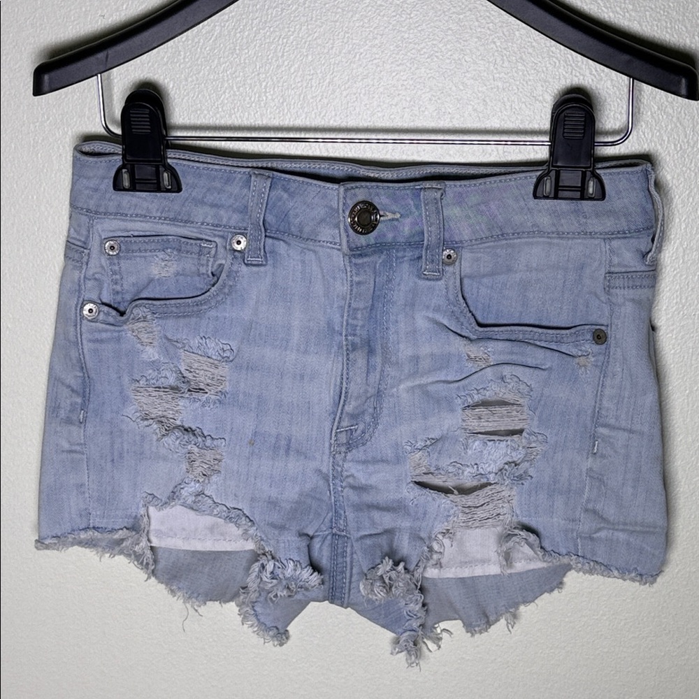 American Eagle Distressed Denim Shorts - Size 2